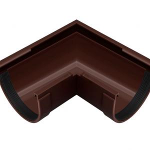 Ugol jeloba narujniy 90° korihneviy 130mm rw